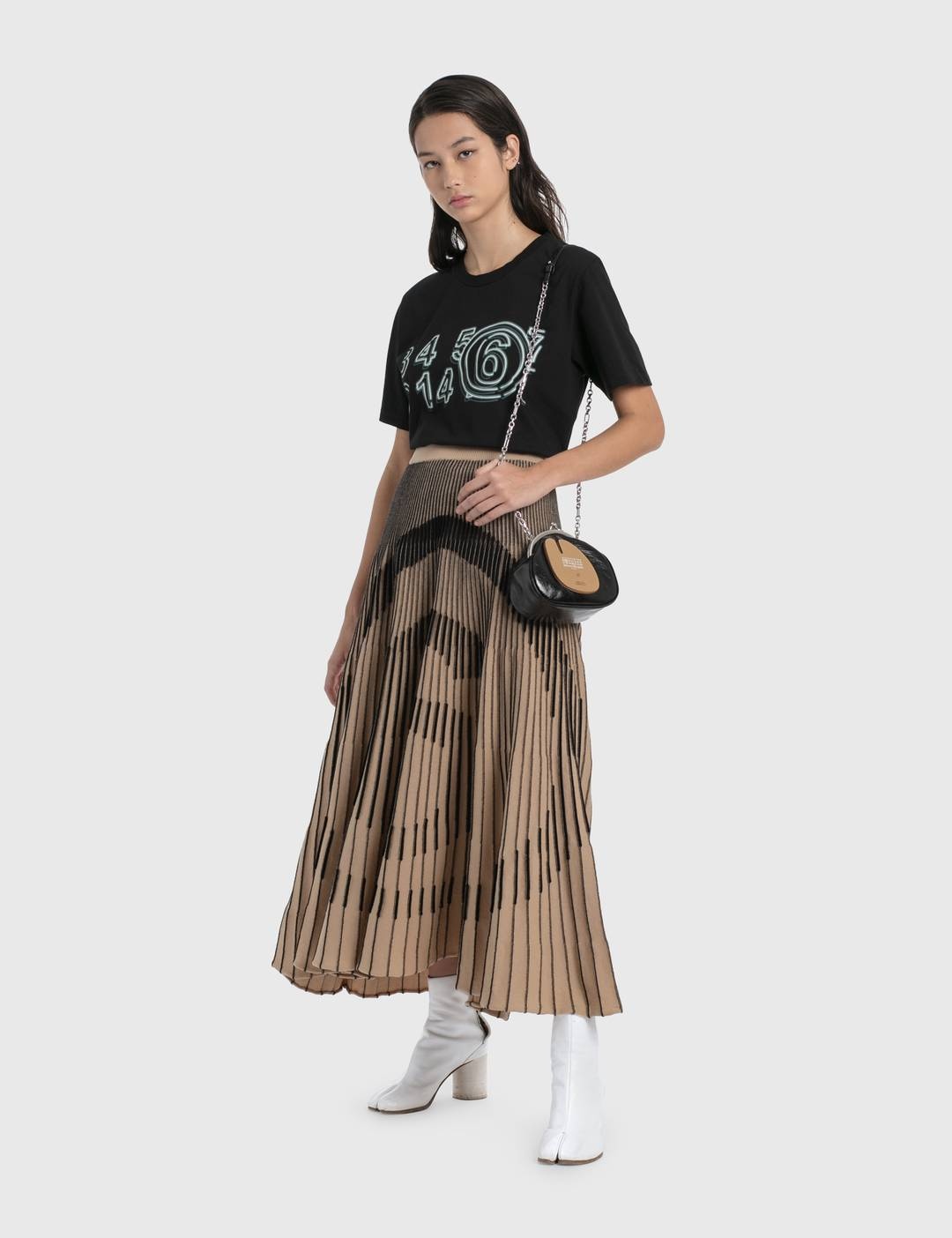 Logo Pleated Skirt - 5