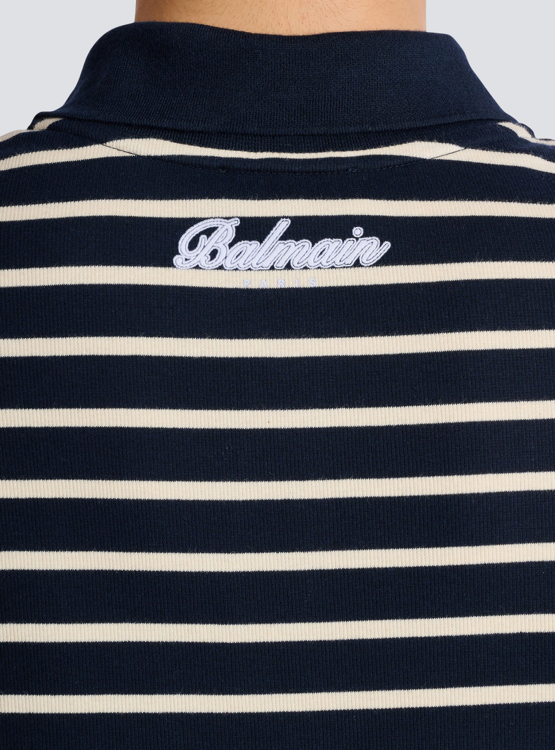 Striped College Emblem polo 8