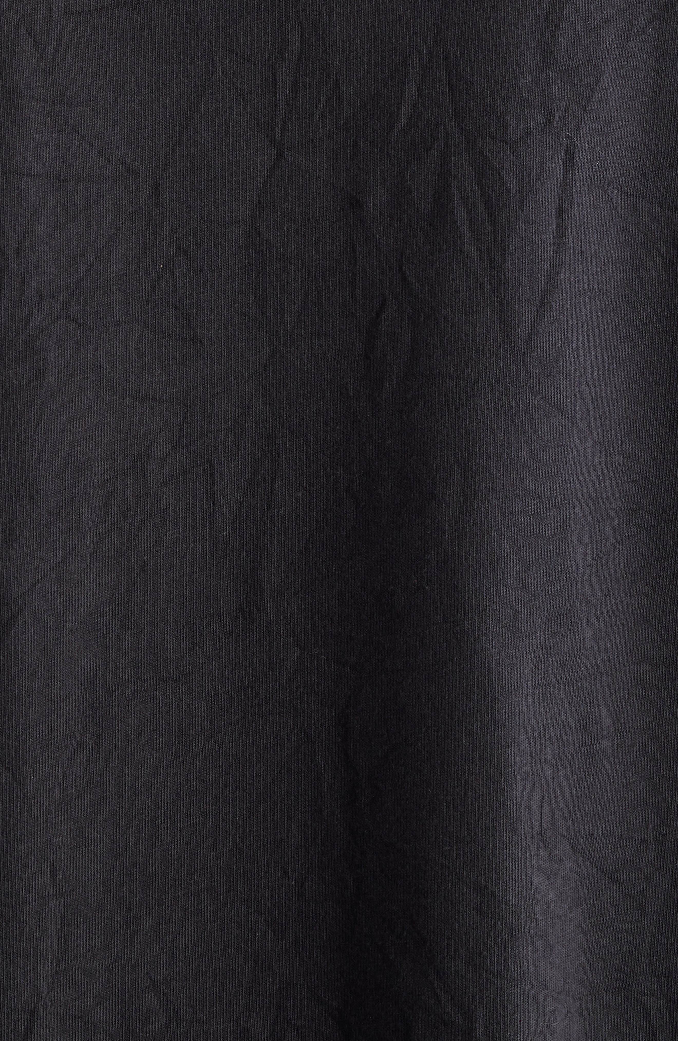 Balenciaga Logo Oversize Distressed Cotton Graphic T-Shirt in Washed Black/Blue at Nordstrom - 6
