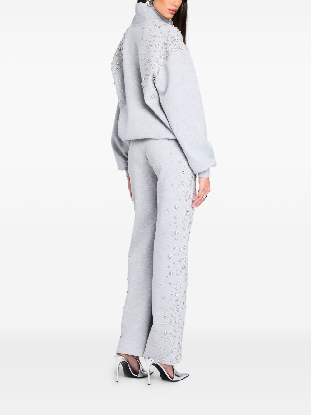 Carsyn crystal-embellished track pants - 4