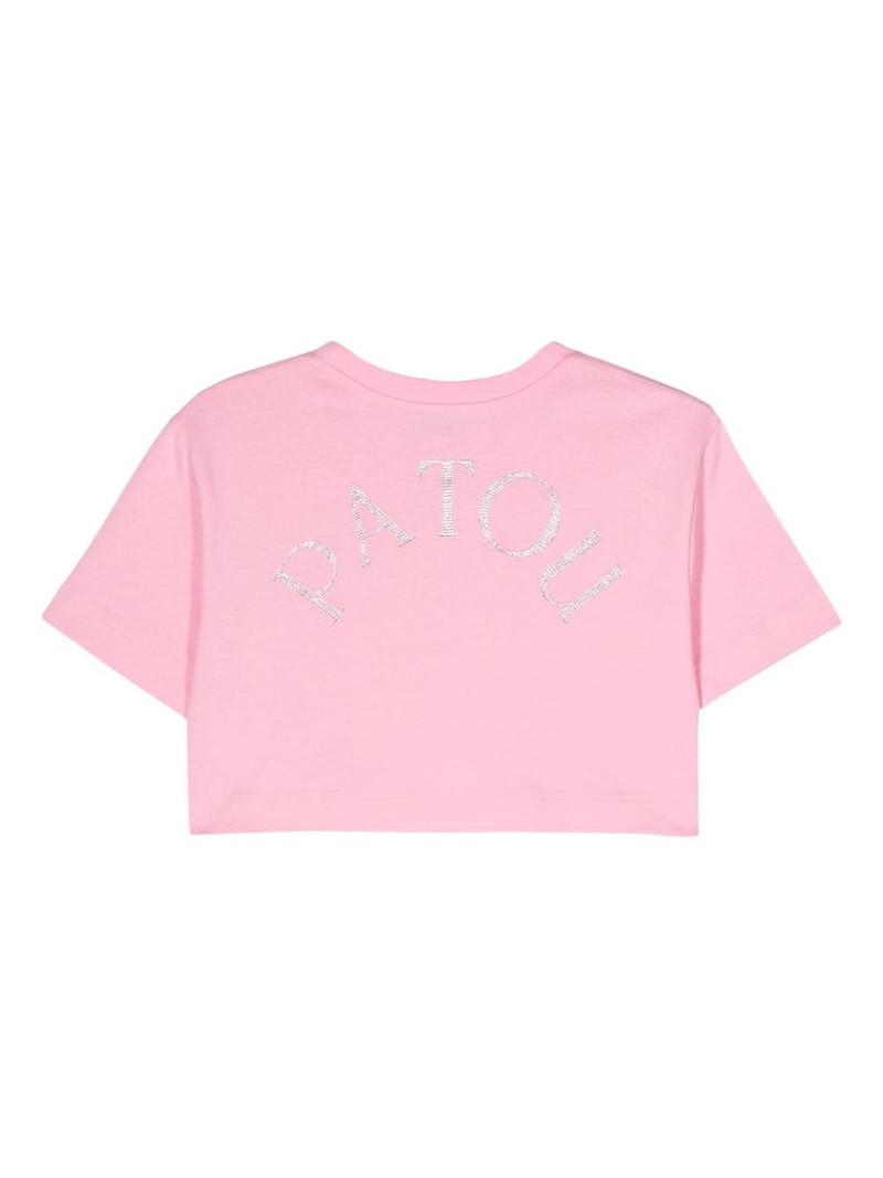 PATOU logo-embellished cropped T-shirt outlook