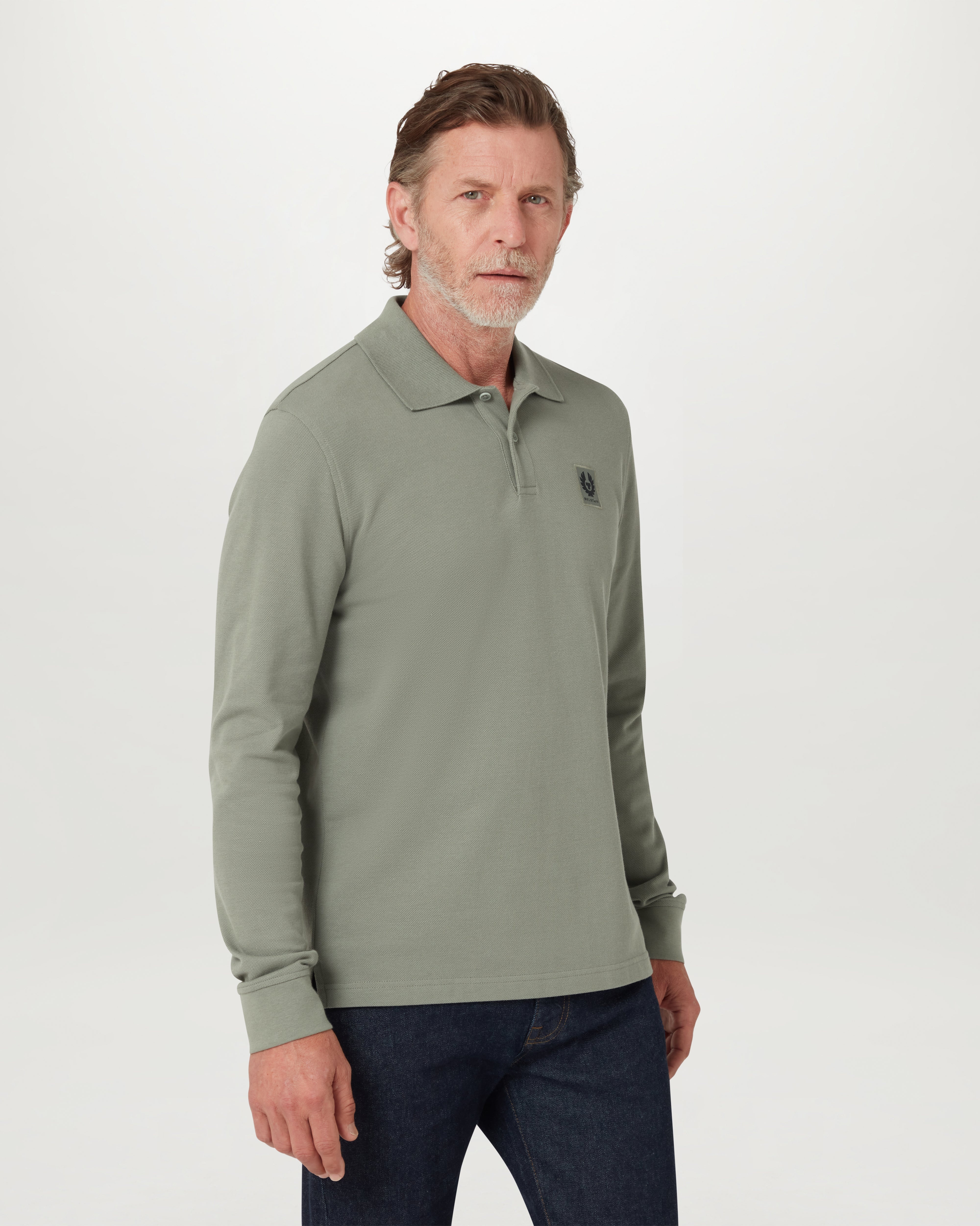 BELSTAFF LONG SLEEVED POLO - 4
