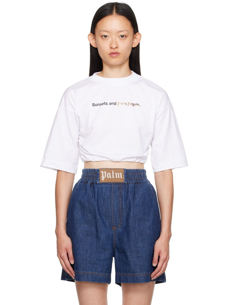 White Ruched T-Shirt 1