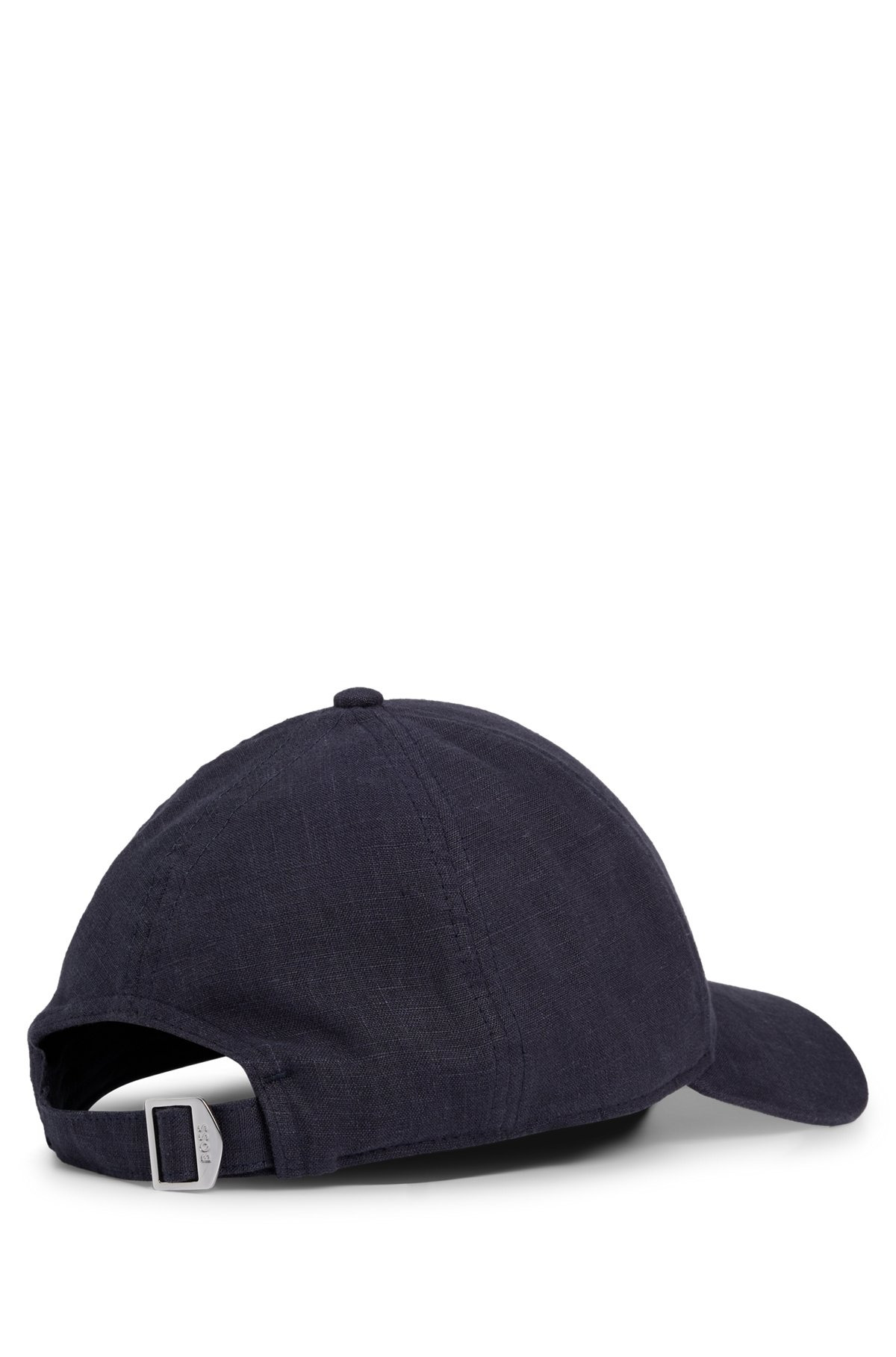 LINEN CAP WITH EMBROIDERED LOGO - 3