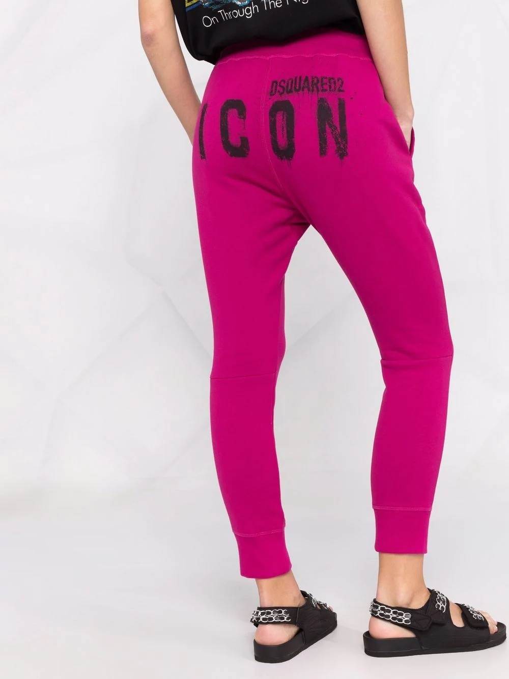 Icon-print track pants - 3