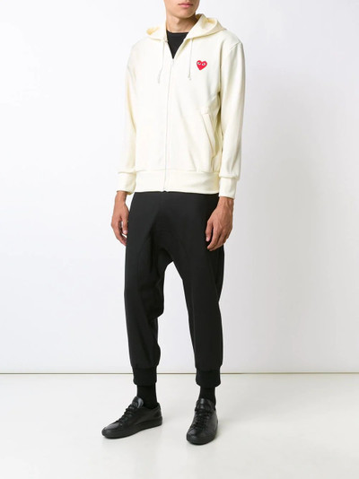 Comme des Garçons PLAY embroidered zipped hoodie outlook