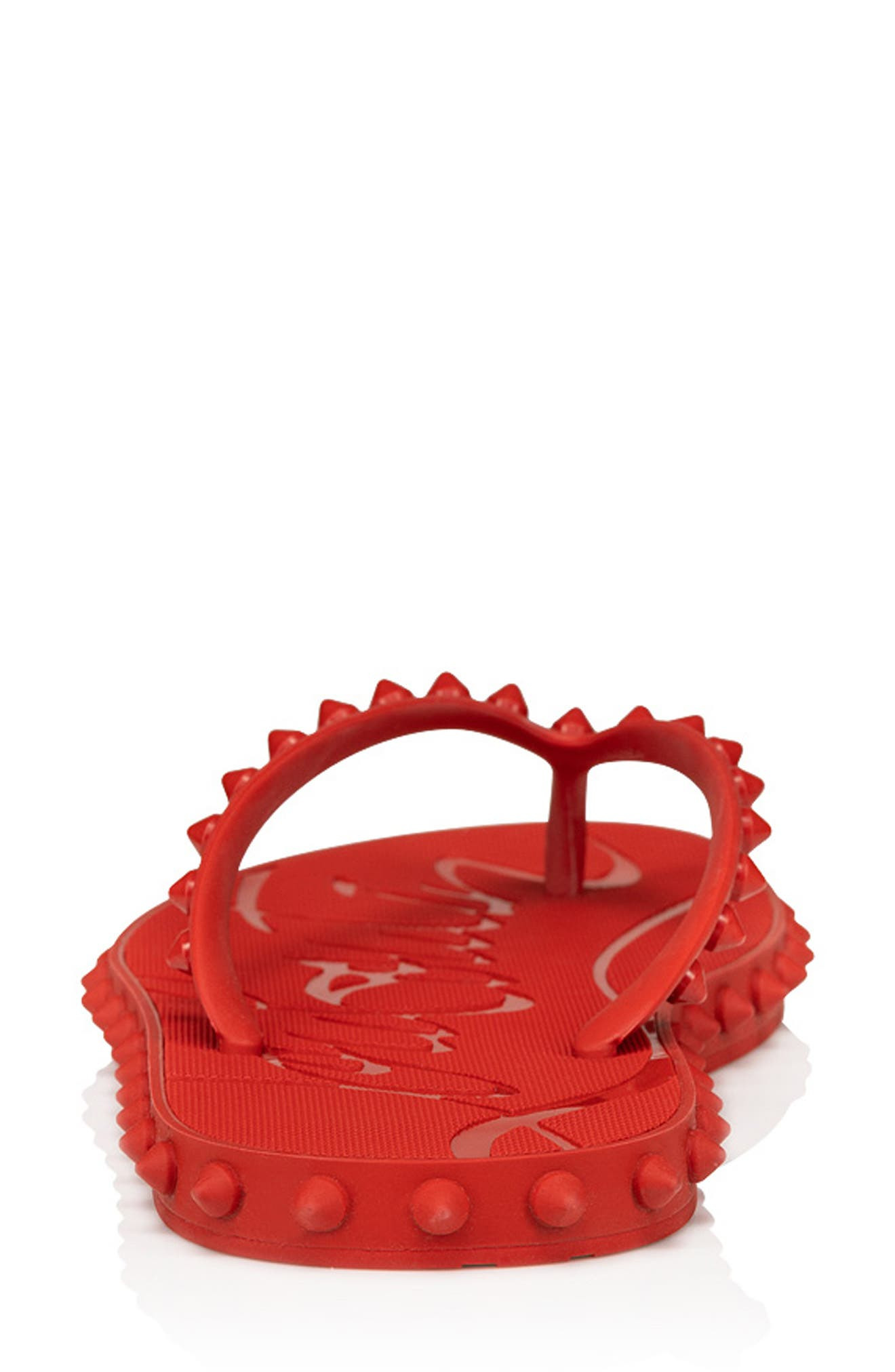 Christian Louboutin Super Loubi Flip Flop in Red at Nordstrom - 7