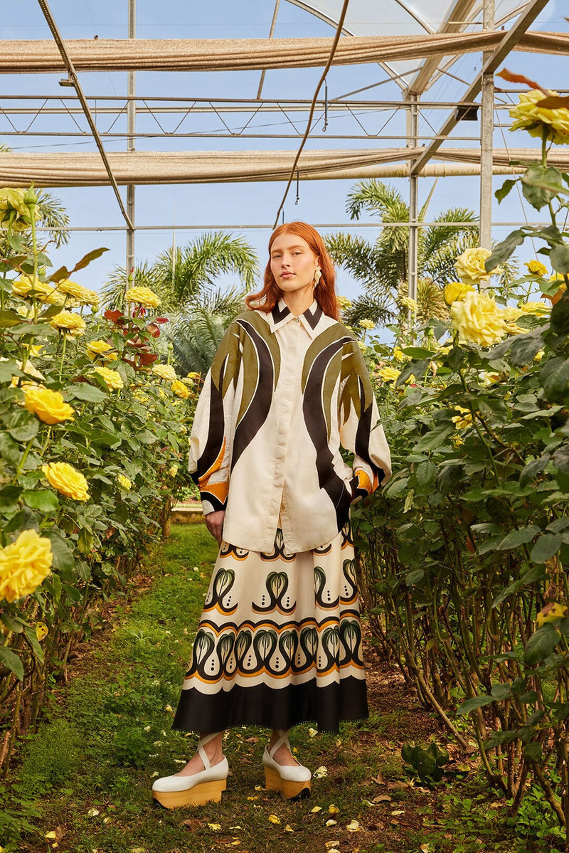 Off-White Coconut Tree Flow Skirt 3