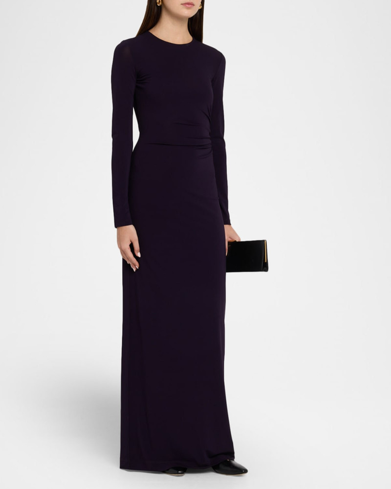 Ruched Jersey Column Gown 4