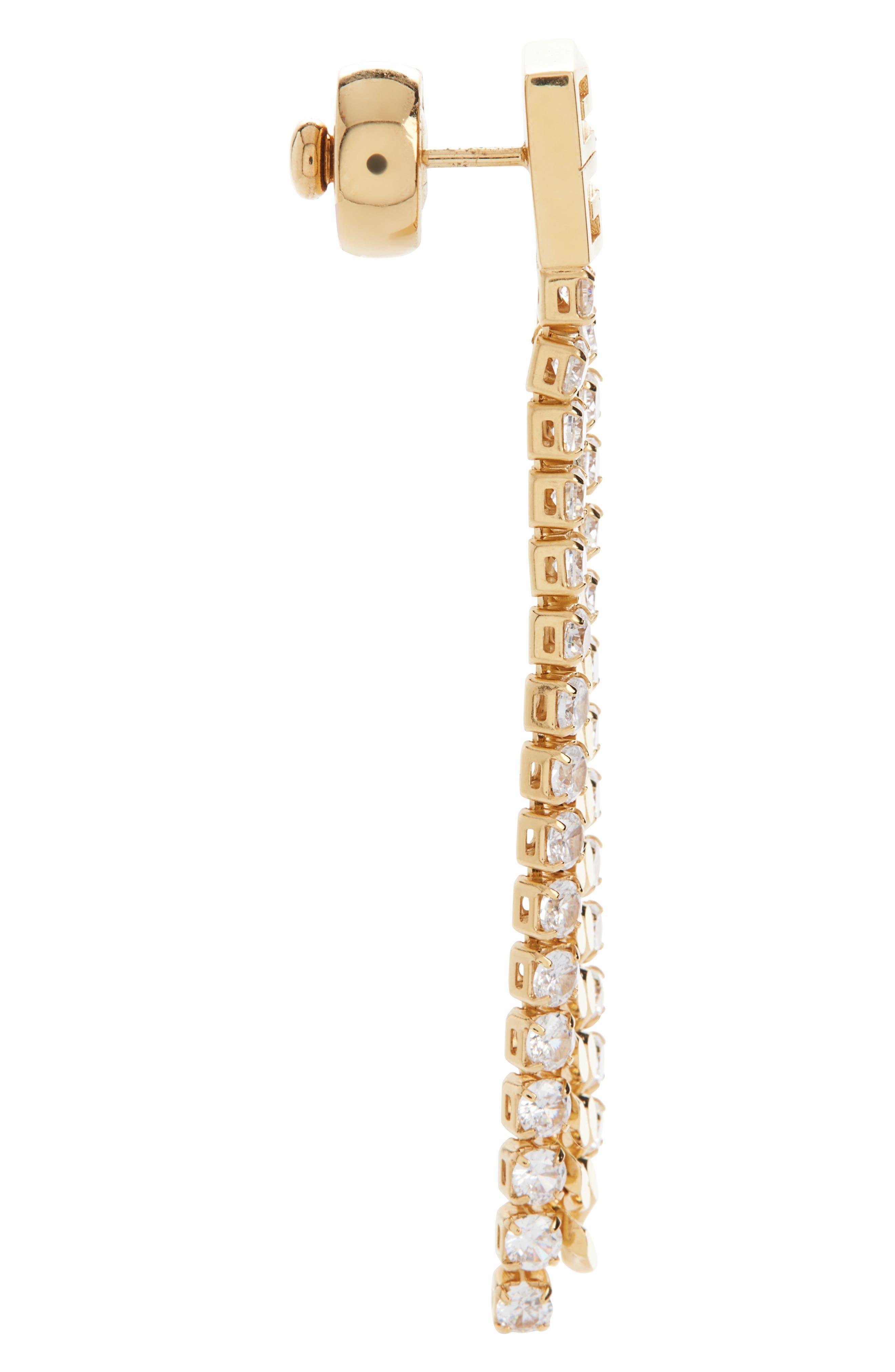 Givenchy 4G Crystal Chain Drop Earrings in Golden Yellow at Nordstrom - 3