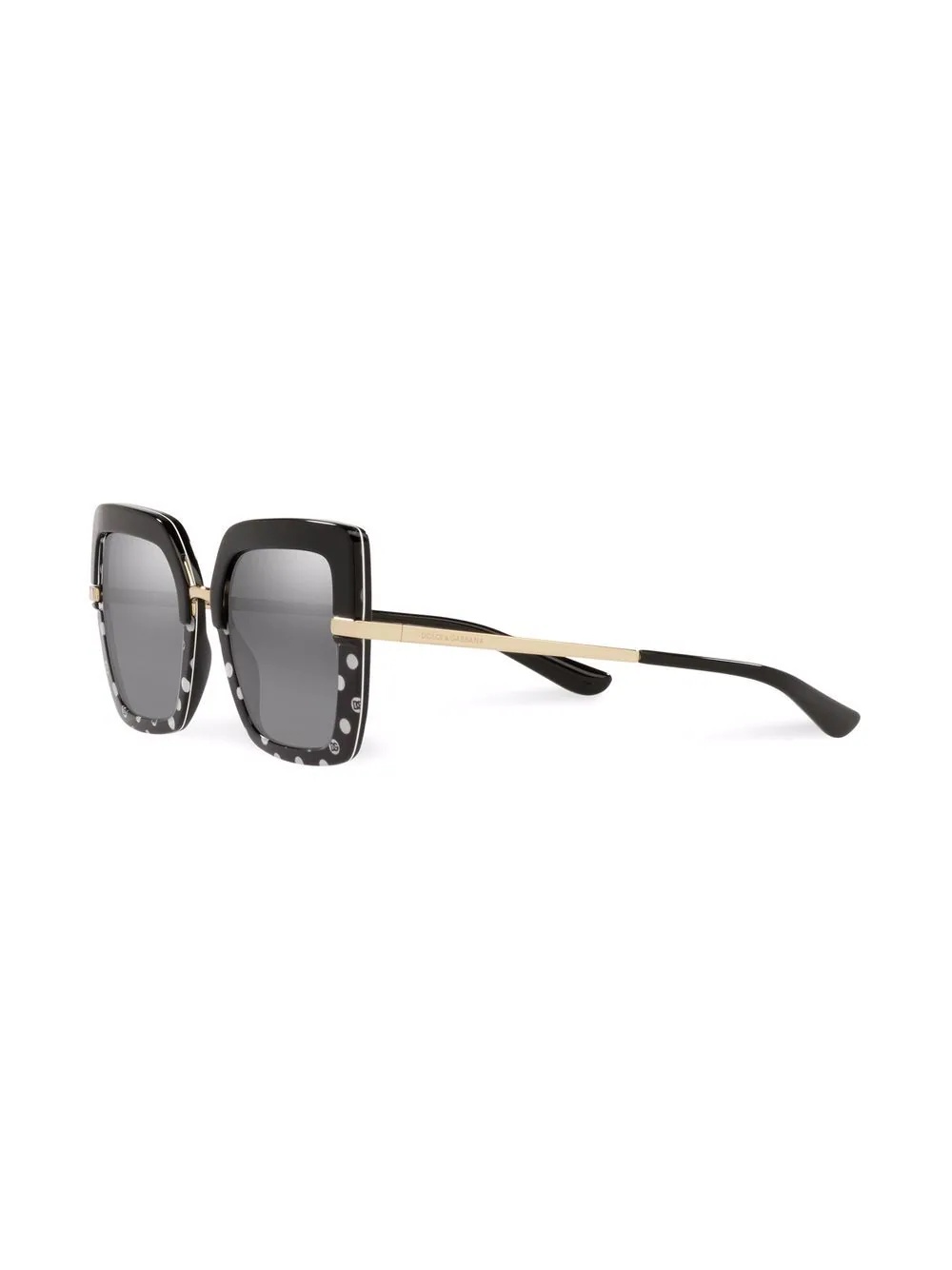 square-frame studded sunglasses - 2