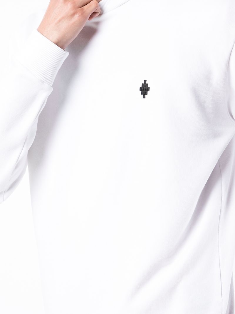 logo-embroidered cotton sweatshirt - 5