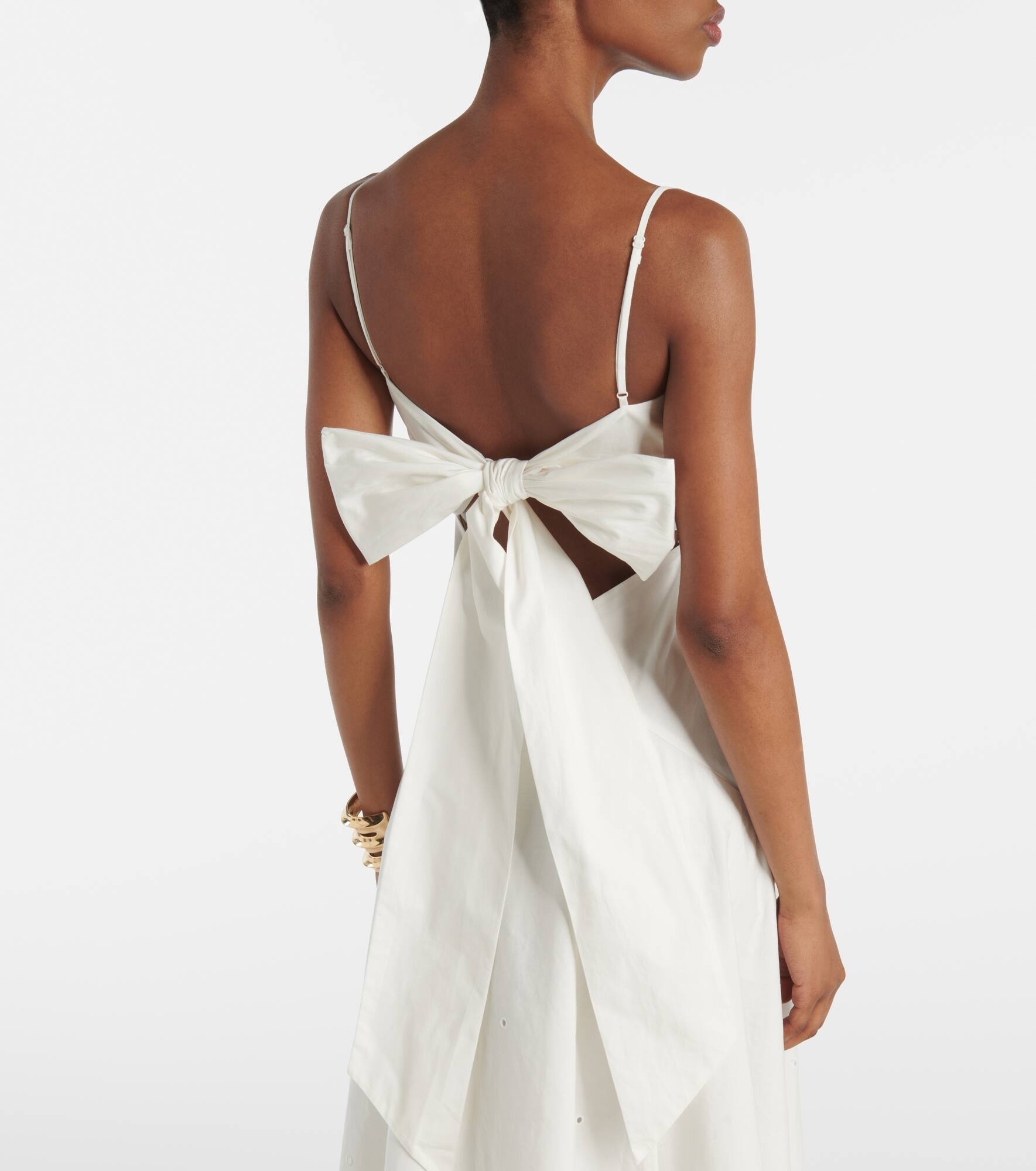 Broderie anglaise cotton maxi dress - 6
