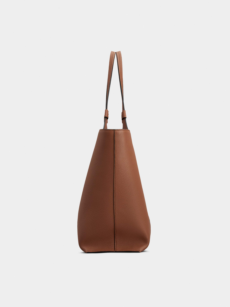 Viv' Choc Medium Shopping Bag in Leather 3