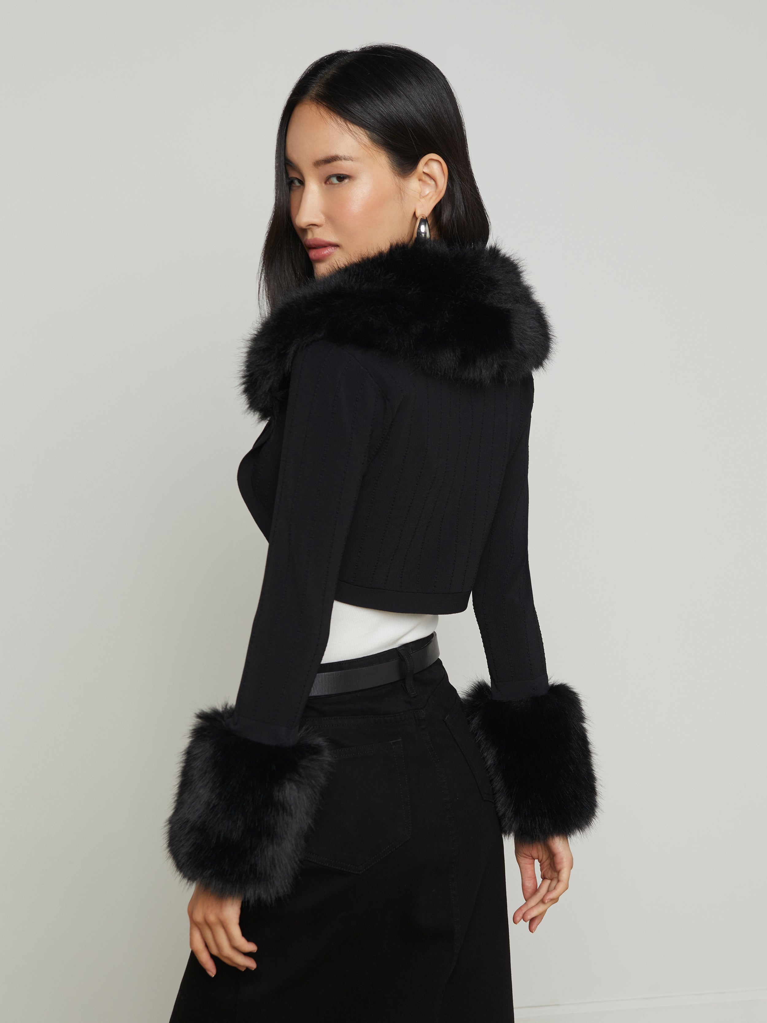 Haru Faux Fur Shrug - 4