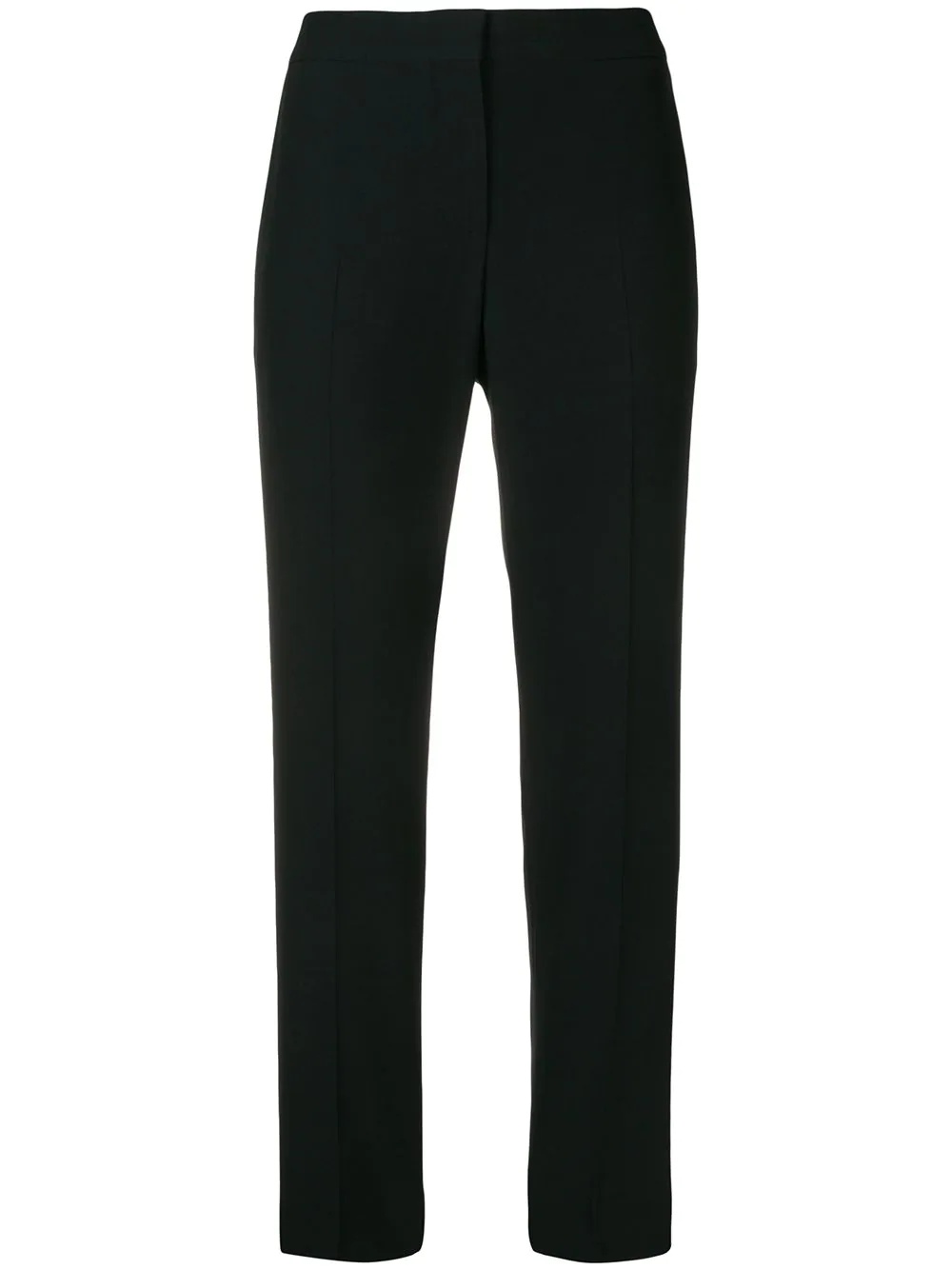 cropped straight leg trousers - 1