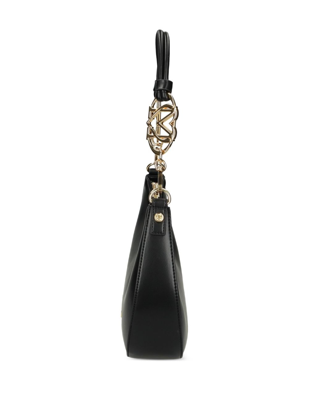 chain-embellished crescent shoulder bag - 4