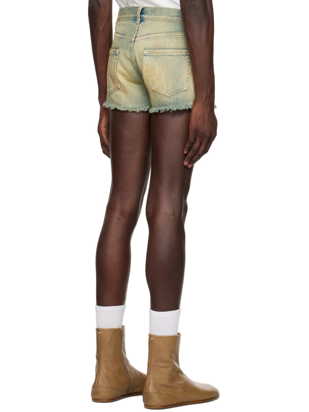 Blue Smudged Shorts - 3