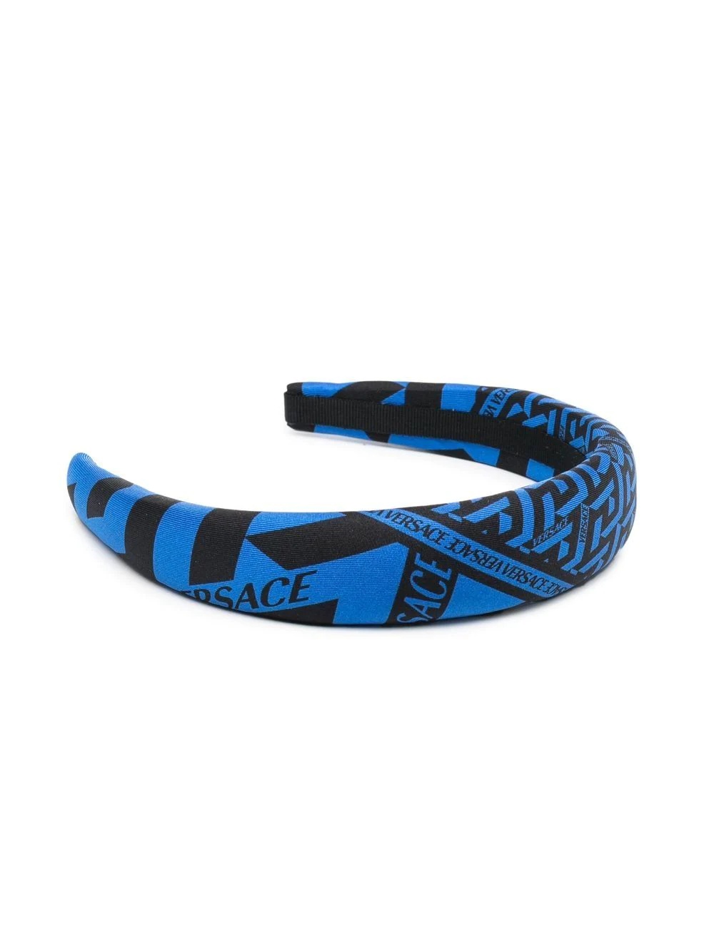 logo-print silk headband - 2