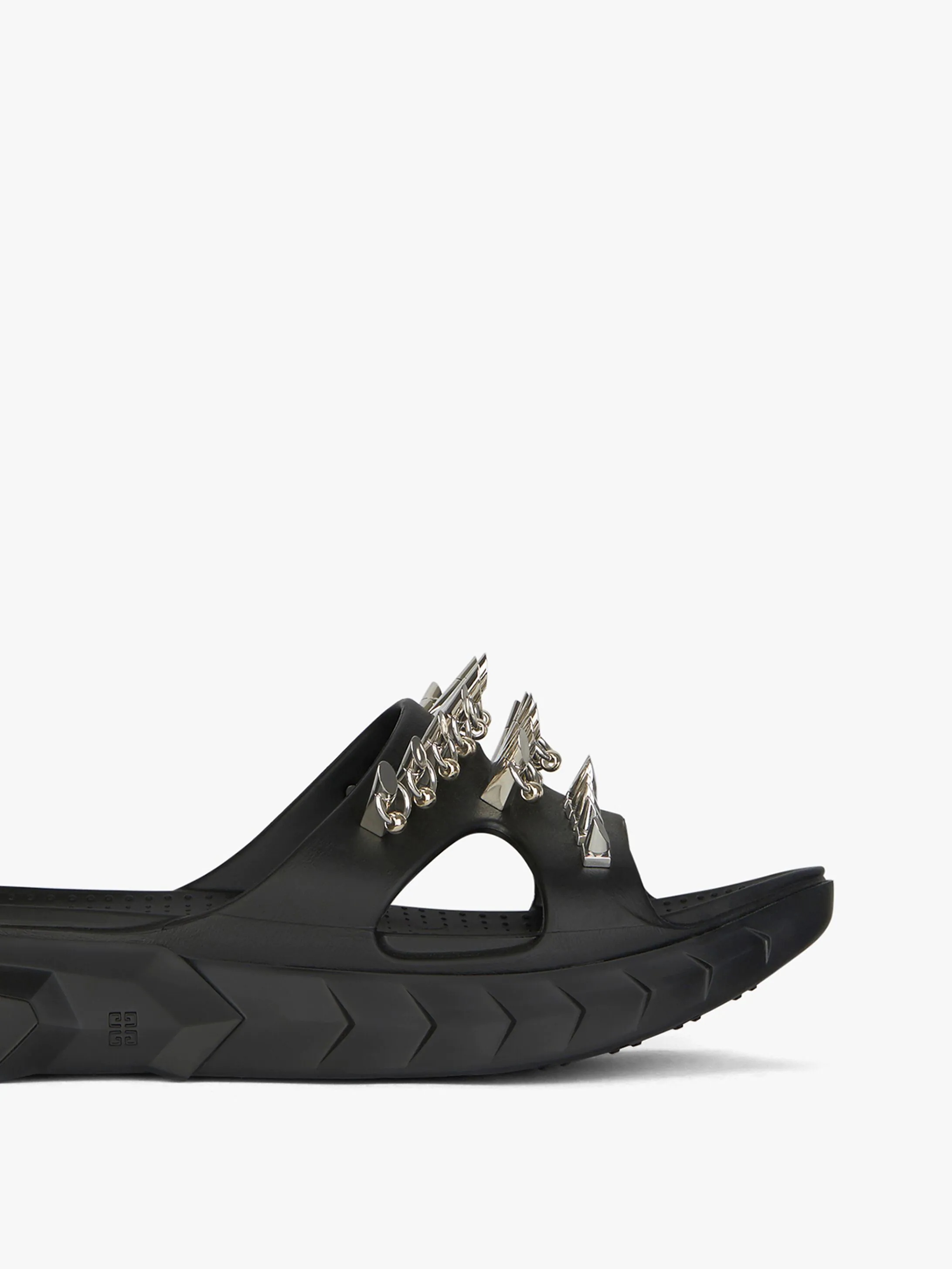MARSHMALLOW SANDALS IN RUBBER WITH STUDS - 6