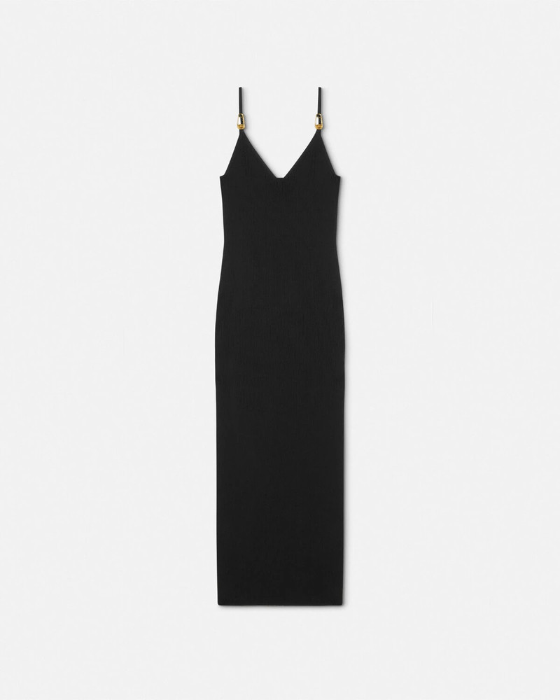 Safety Pin Knit Slip Midi Dress - 1