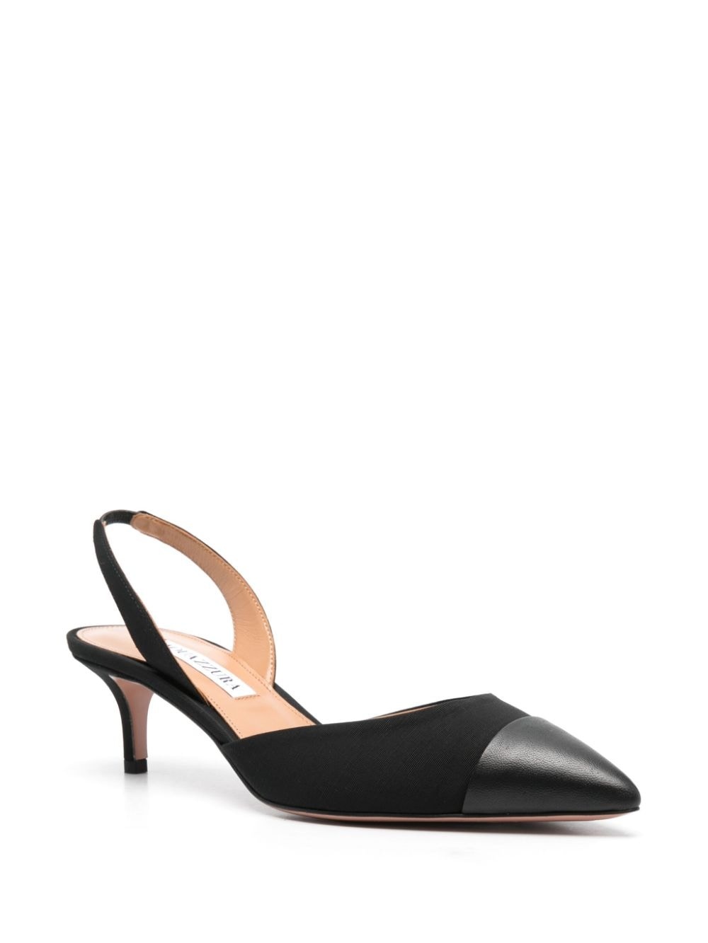 60mm contrasting-toecap slingback pumps - 2