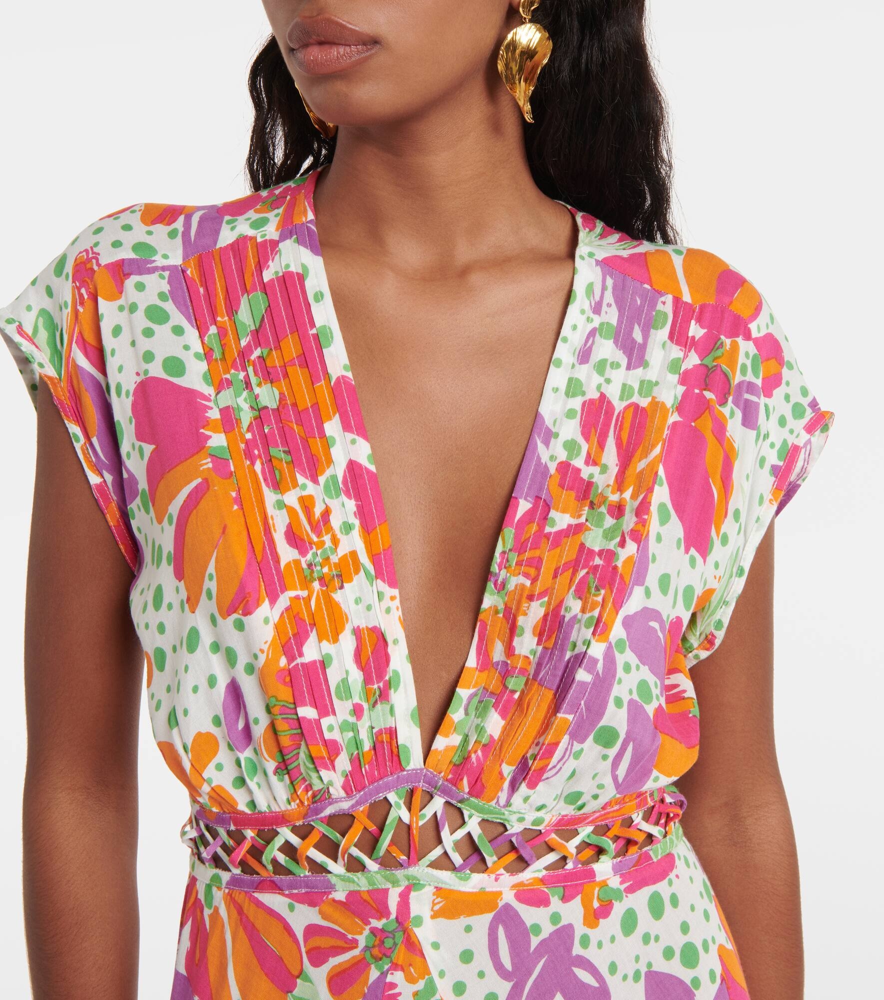 Cecile floral maxi dress - 4
