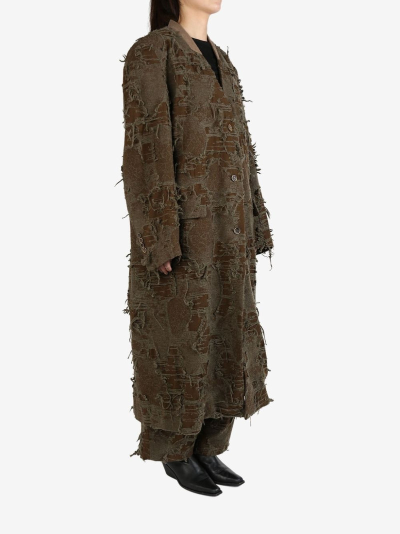 UMA WANG distressed coat outlook