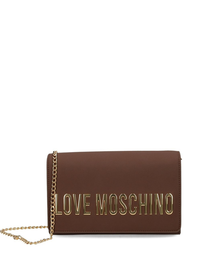 logo-plaque chain cross body bag 1