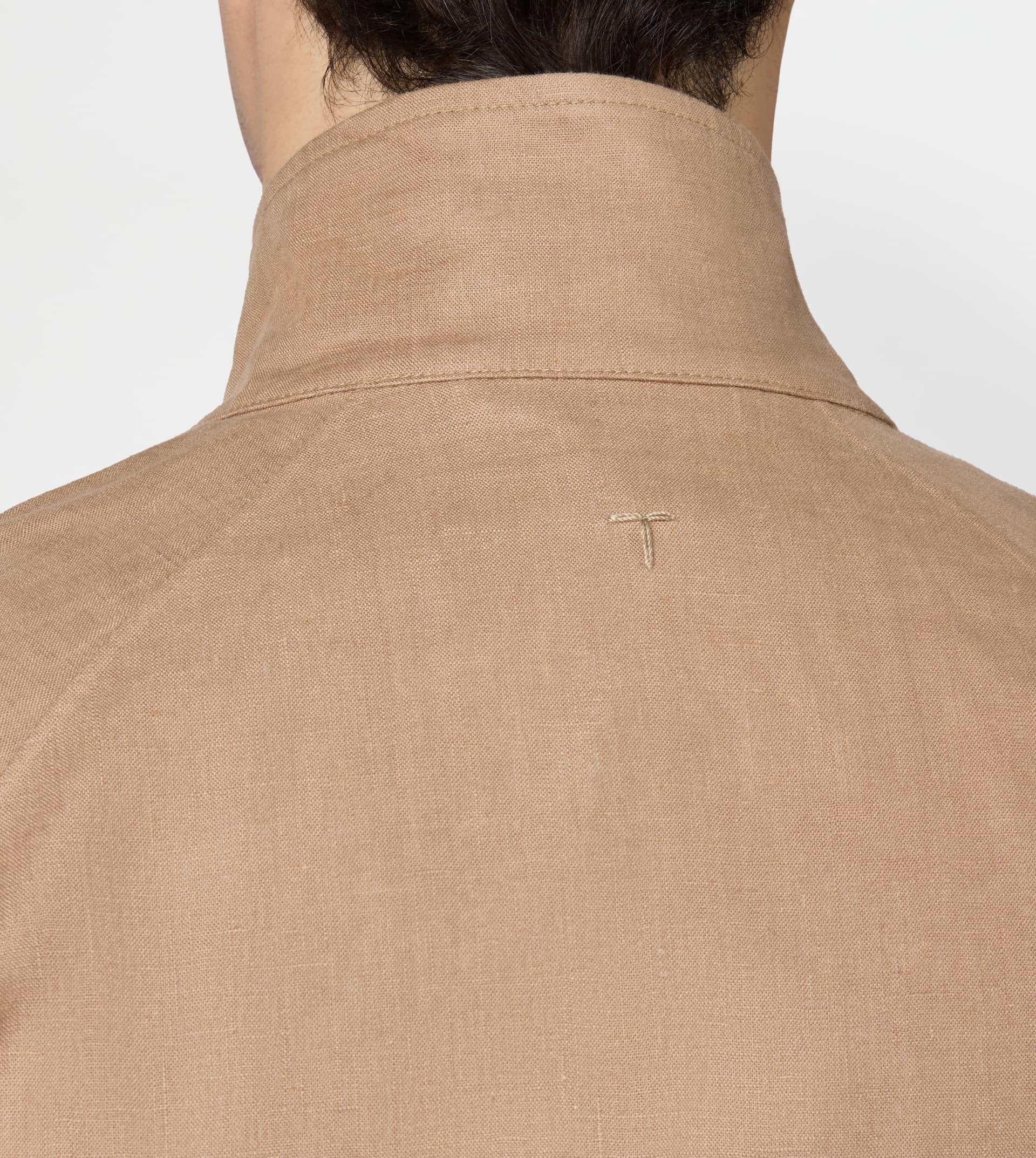 JACKET IN LINEN - BEIGE - 6