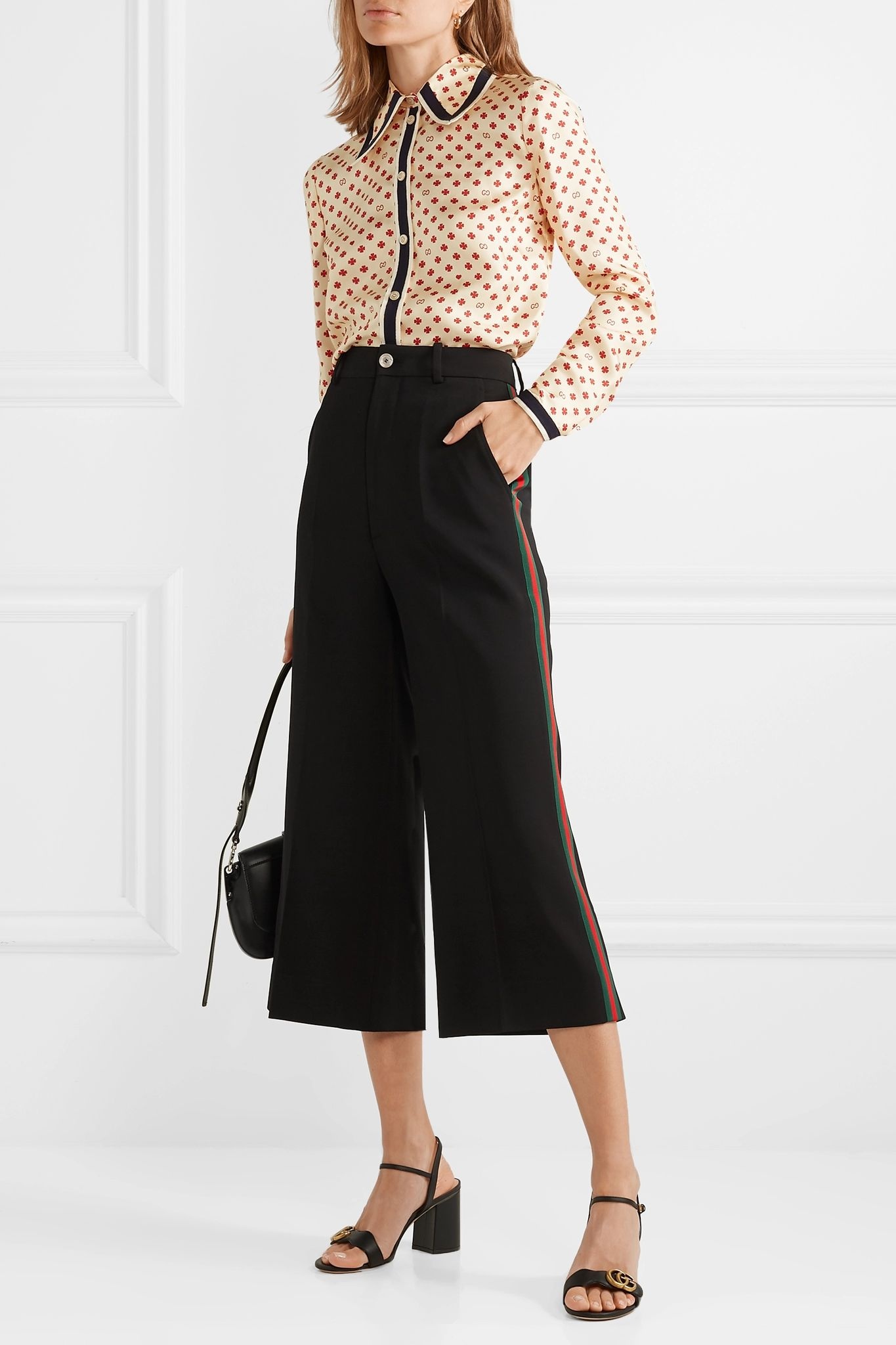 Striped cady wide-leg pants - 2