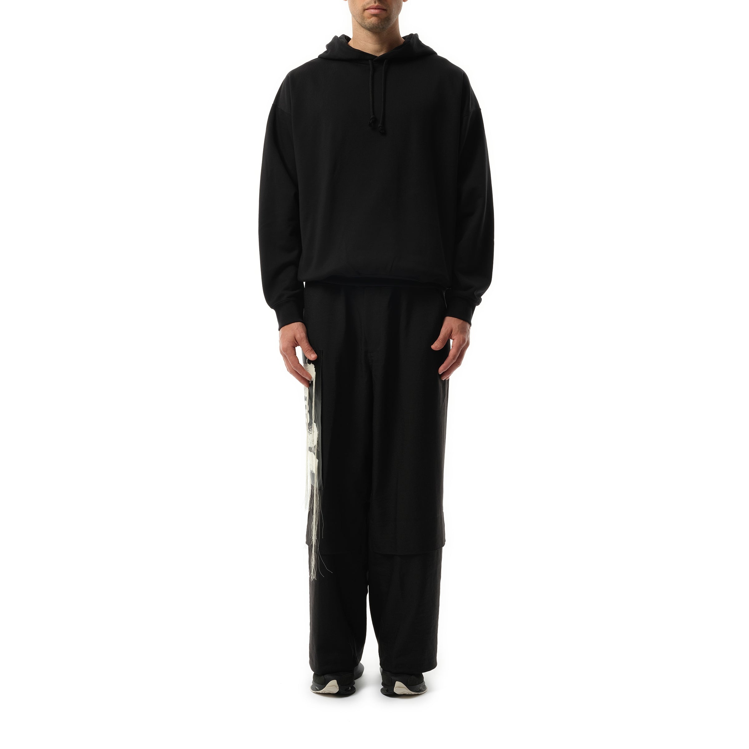 Unisex Pun Logo Hoodie in Black - 4