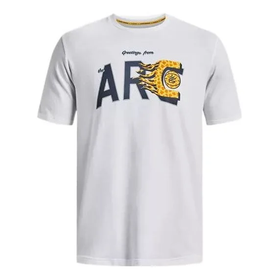 Armour Curry ARC 로고 티셔츠 'White' 1376804-100 - 1