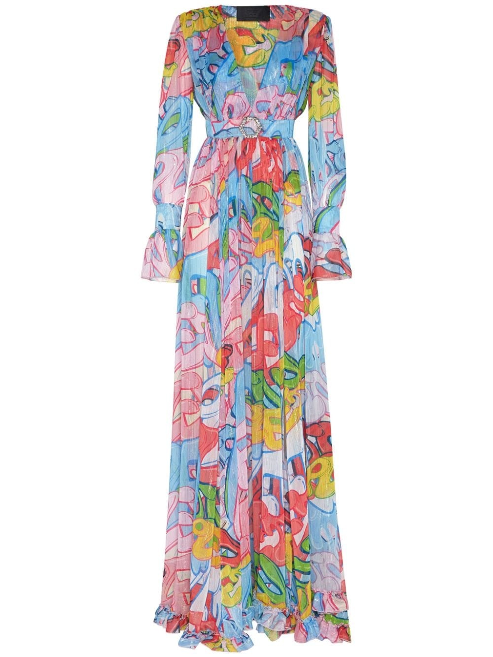 Bombing Graffiti-print maxi dress - 1