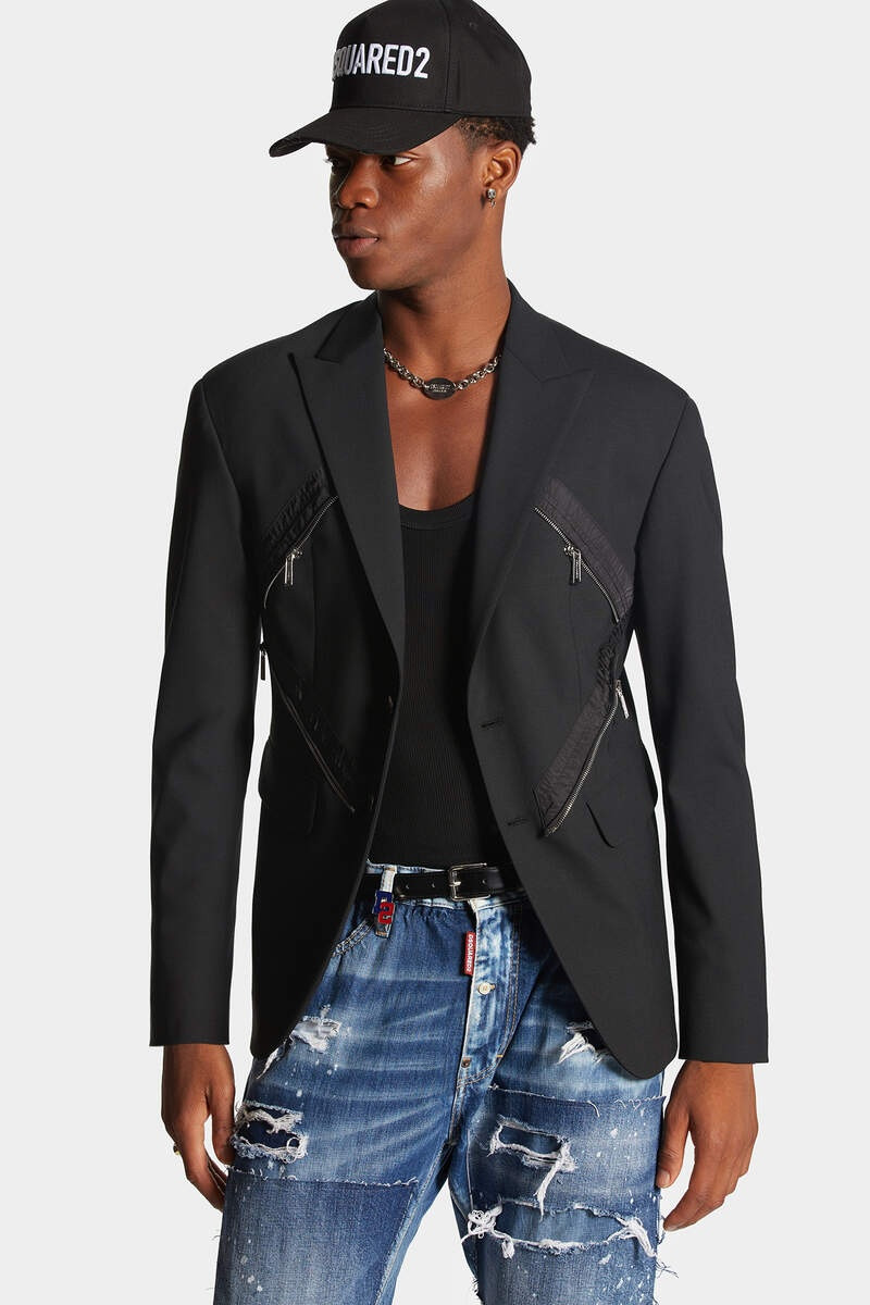 DIAMOND ZIPPED BLAZER 3