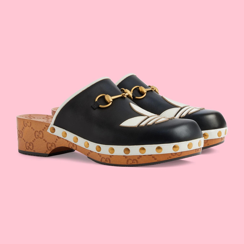 adidas x Gucci men's leather clog 2