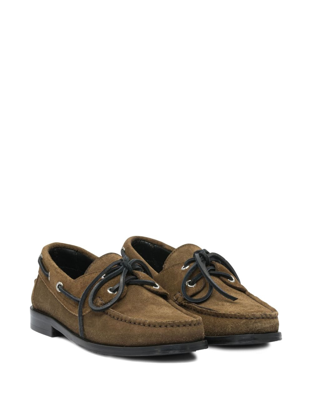 Harris suede leather lace-up loafers - 2