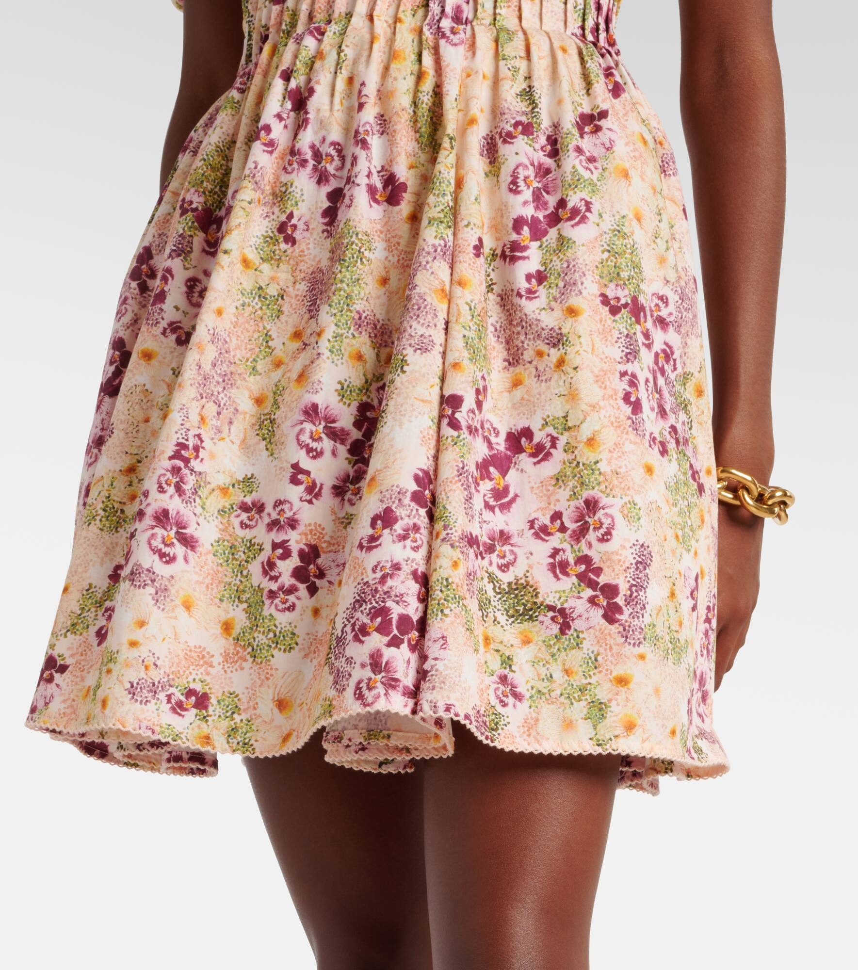 Caramelo Florecer cotton minidress - 4