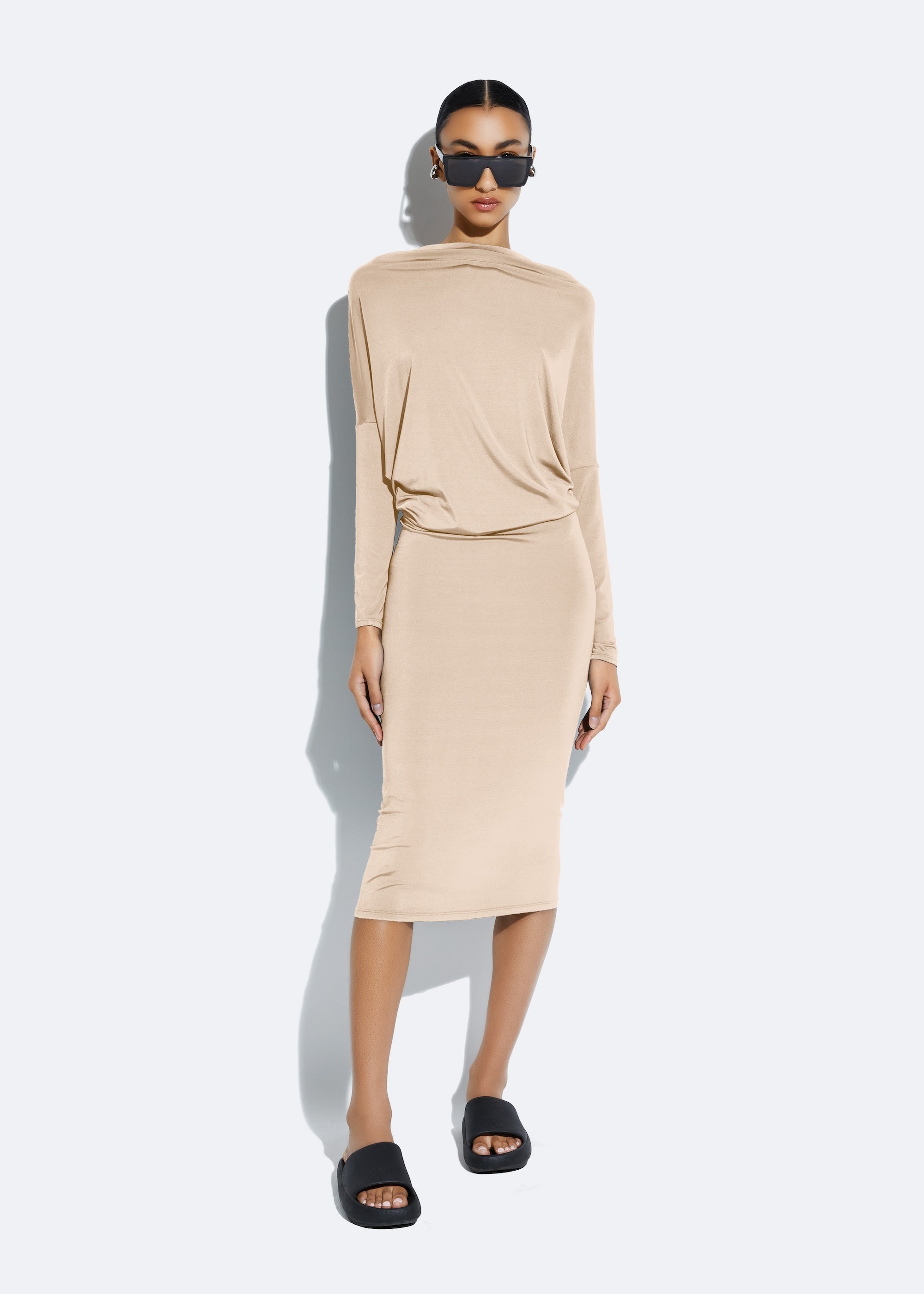 Jersey Blouson Dress - 2