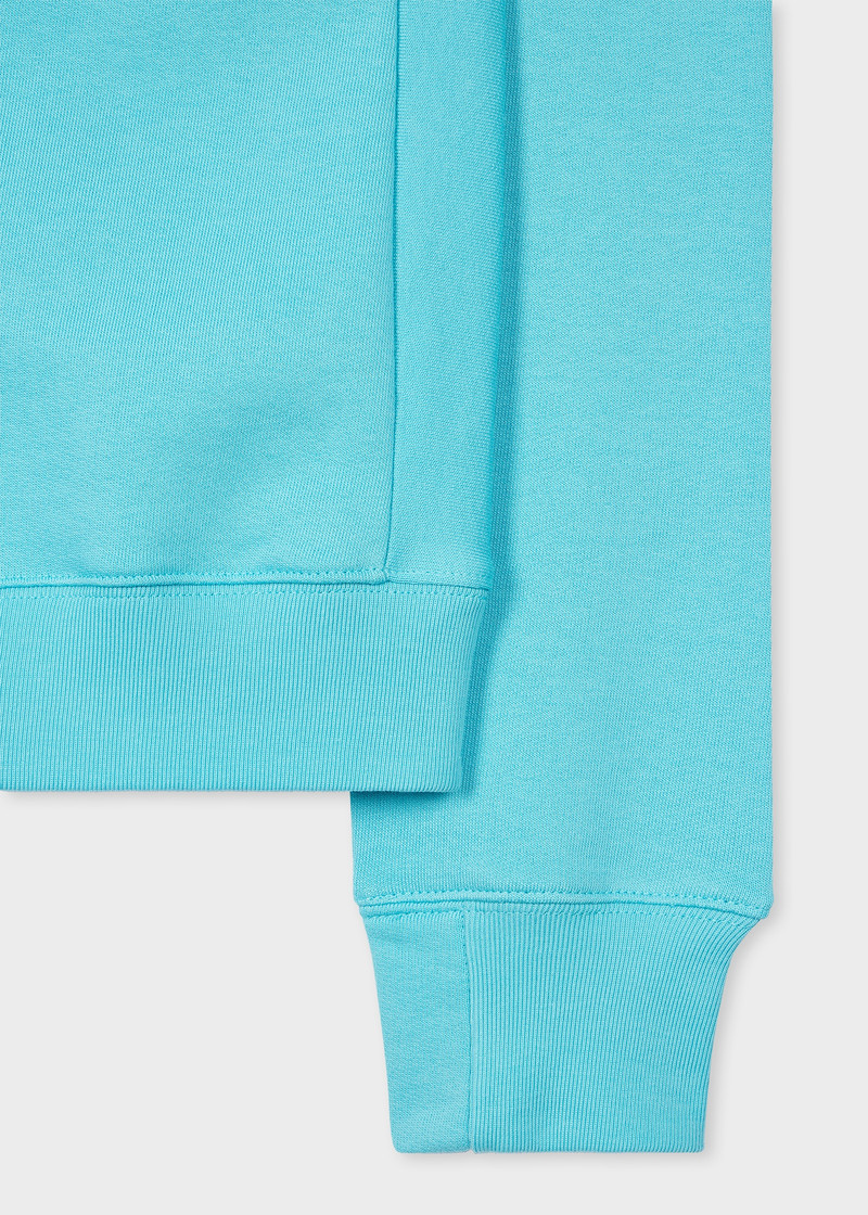 Paul Smith Bright Blue Zebra Logo Organic Cotton Sweatshirt outlook