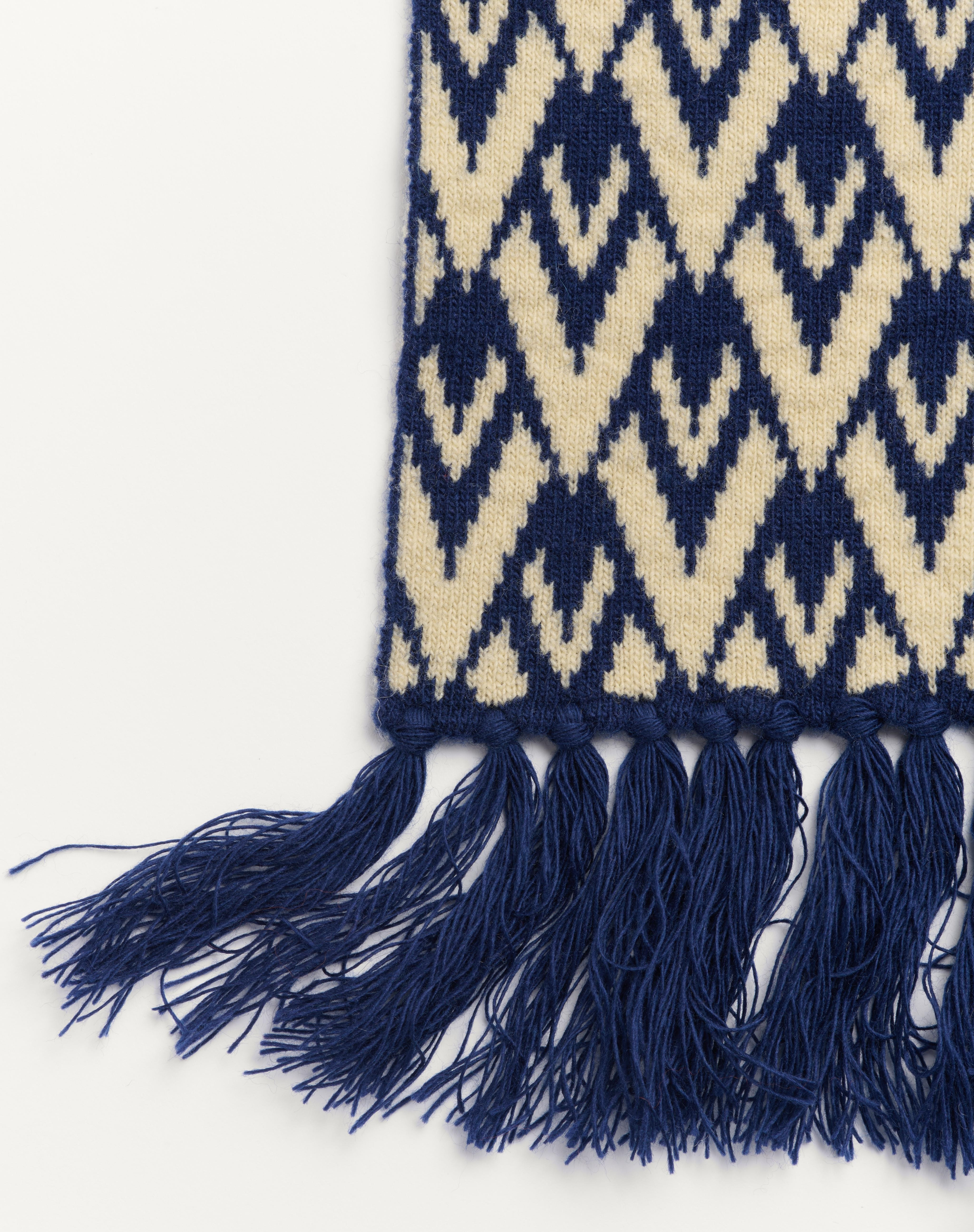 TOUTE LA V KNITTED WOOL SCARF - 3