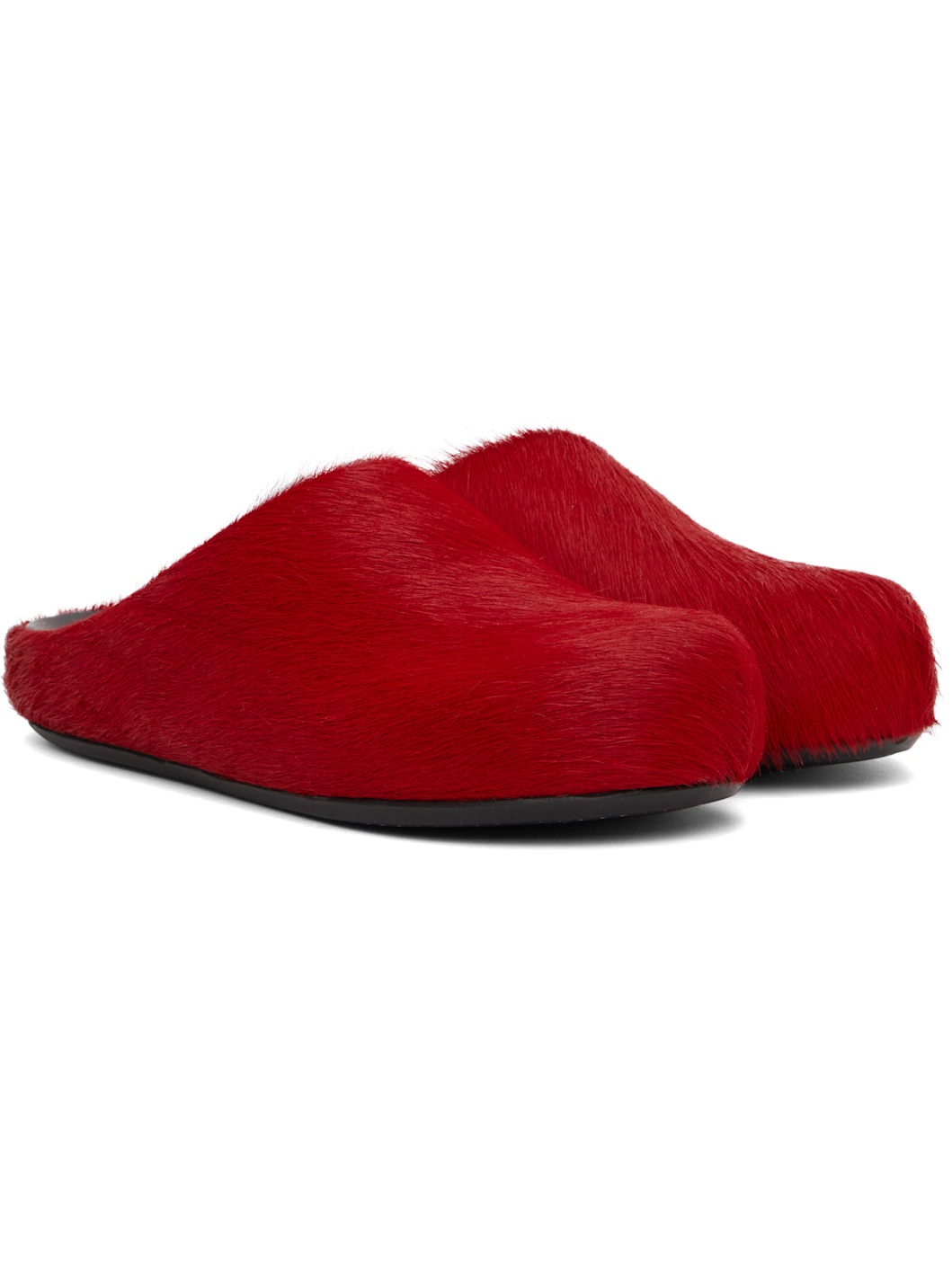 Red Fussbett Sabot Slip-on Loafers - 4