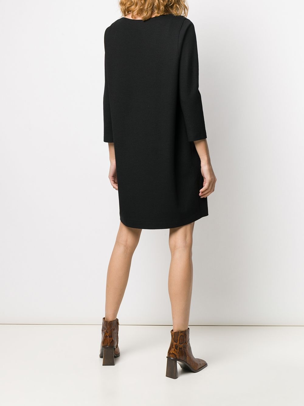 boat neck shift dress - 4