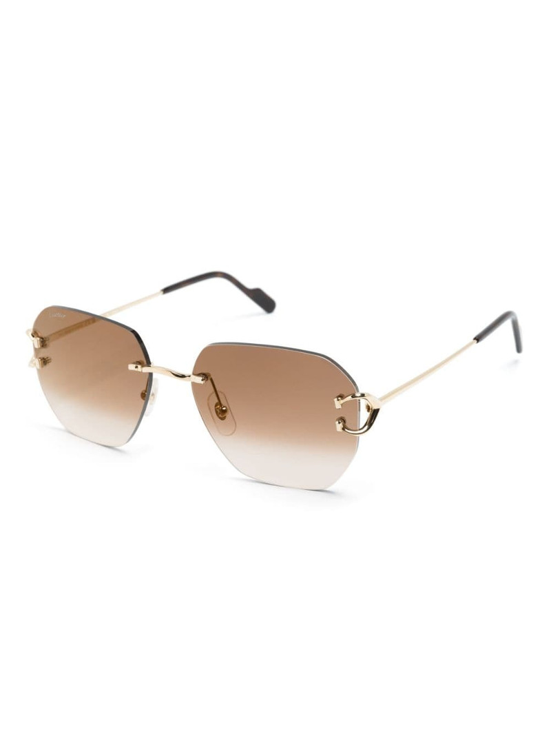 Cartier Signature C rimless sunglasses outlook