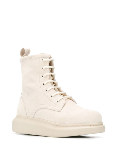 Alexander McQueen Hybrid lace-up boots outlook