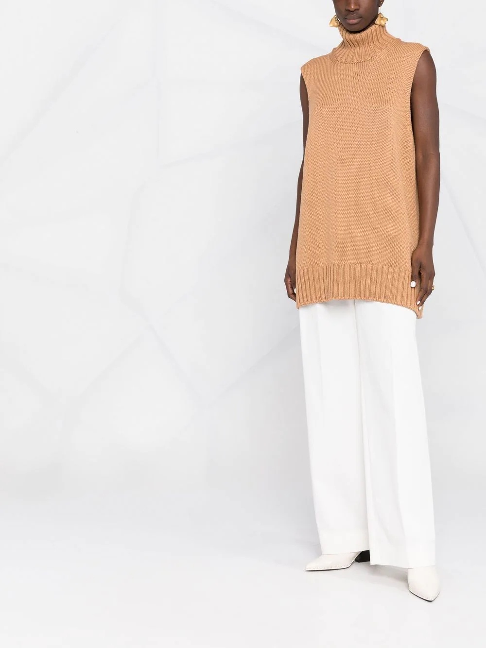 chunky-knit sleeveless top - 6