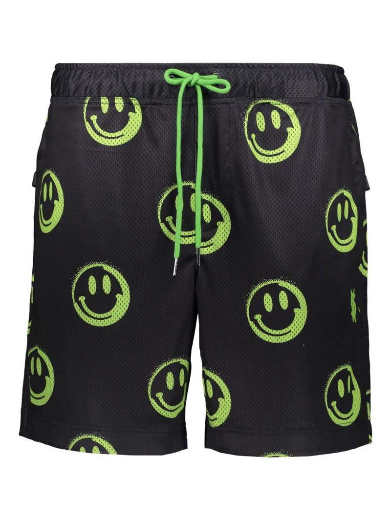smiley-face drawstring shorts 1