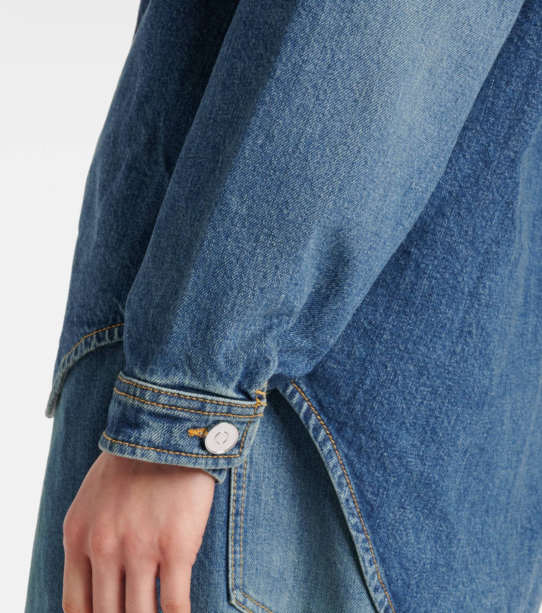 Hooded denim shirt - 5