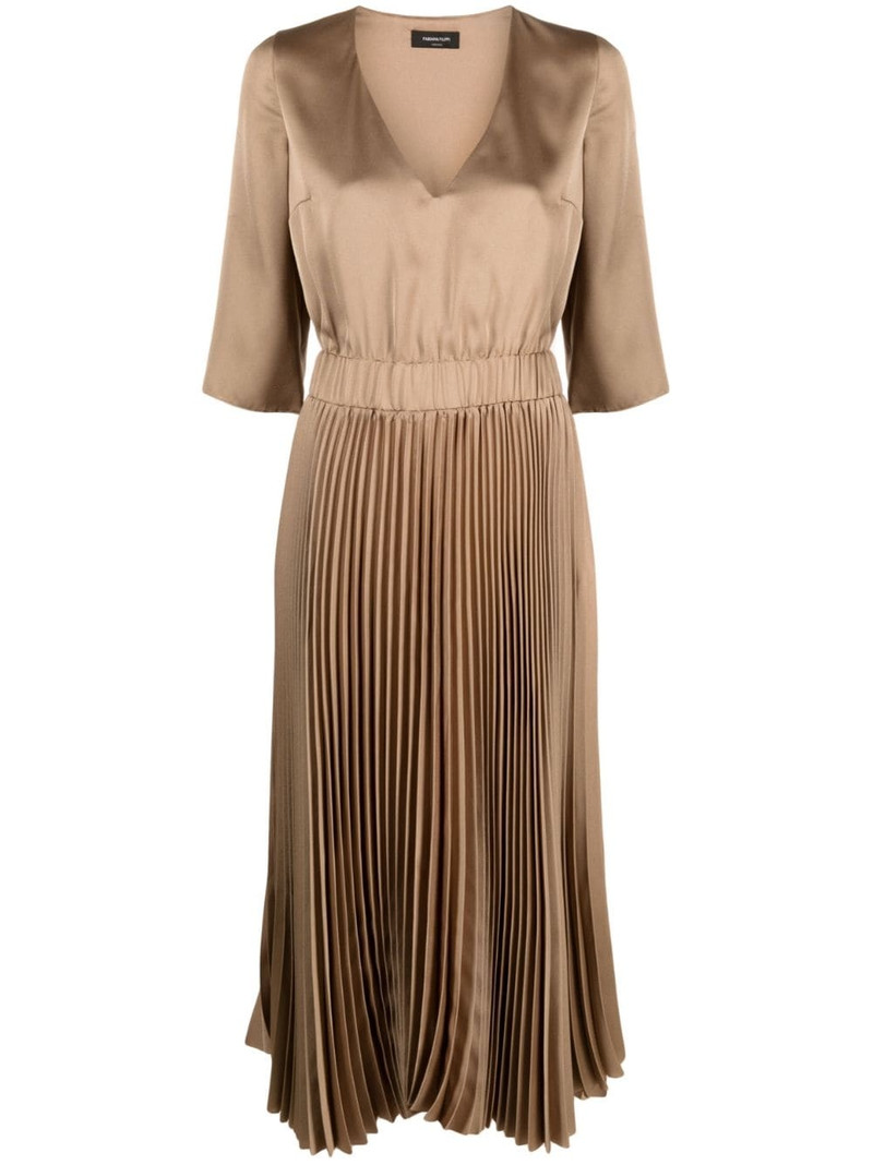 pleated midi dress 1