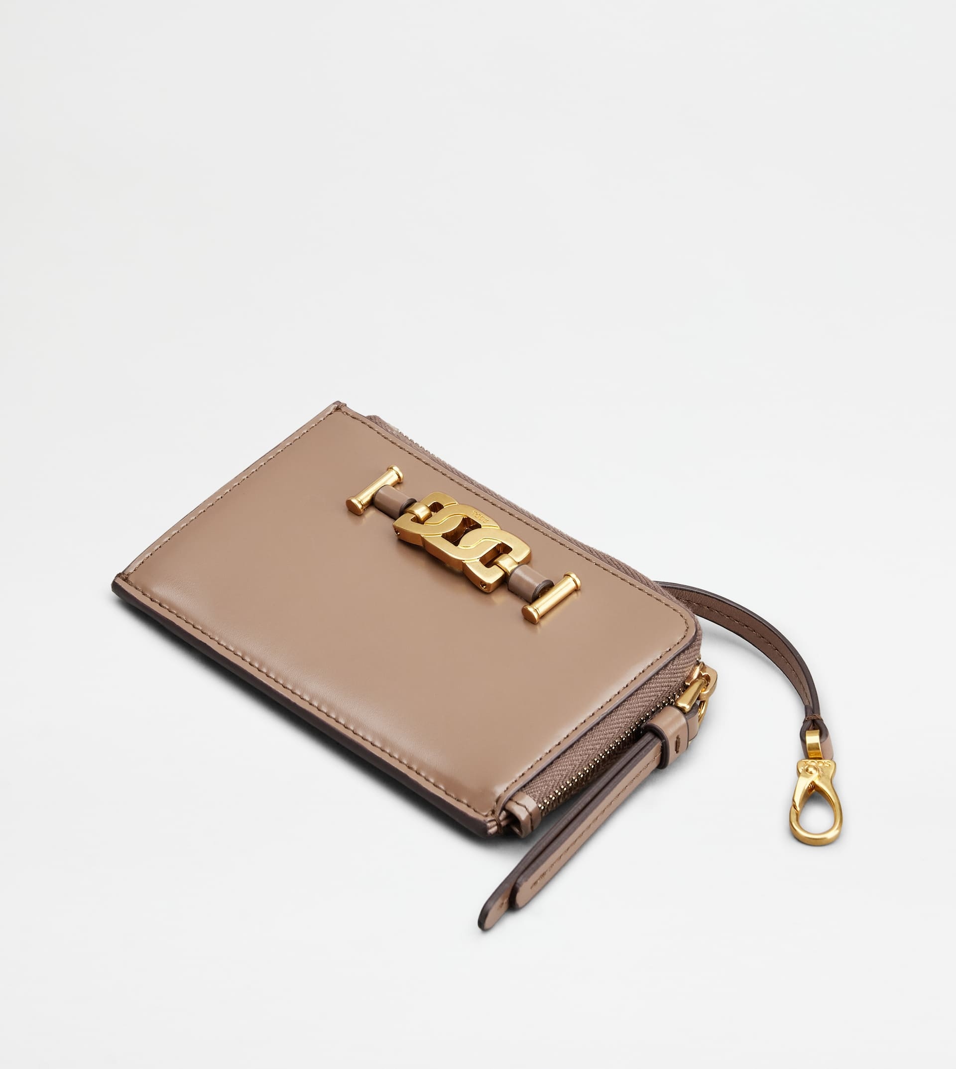 KATE KEY POUCH IN LEATHER - PINK - 4